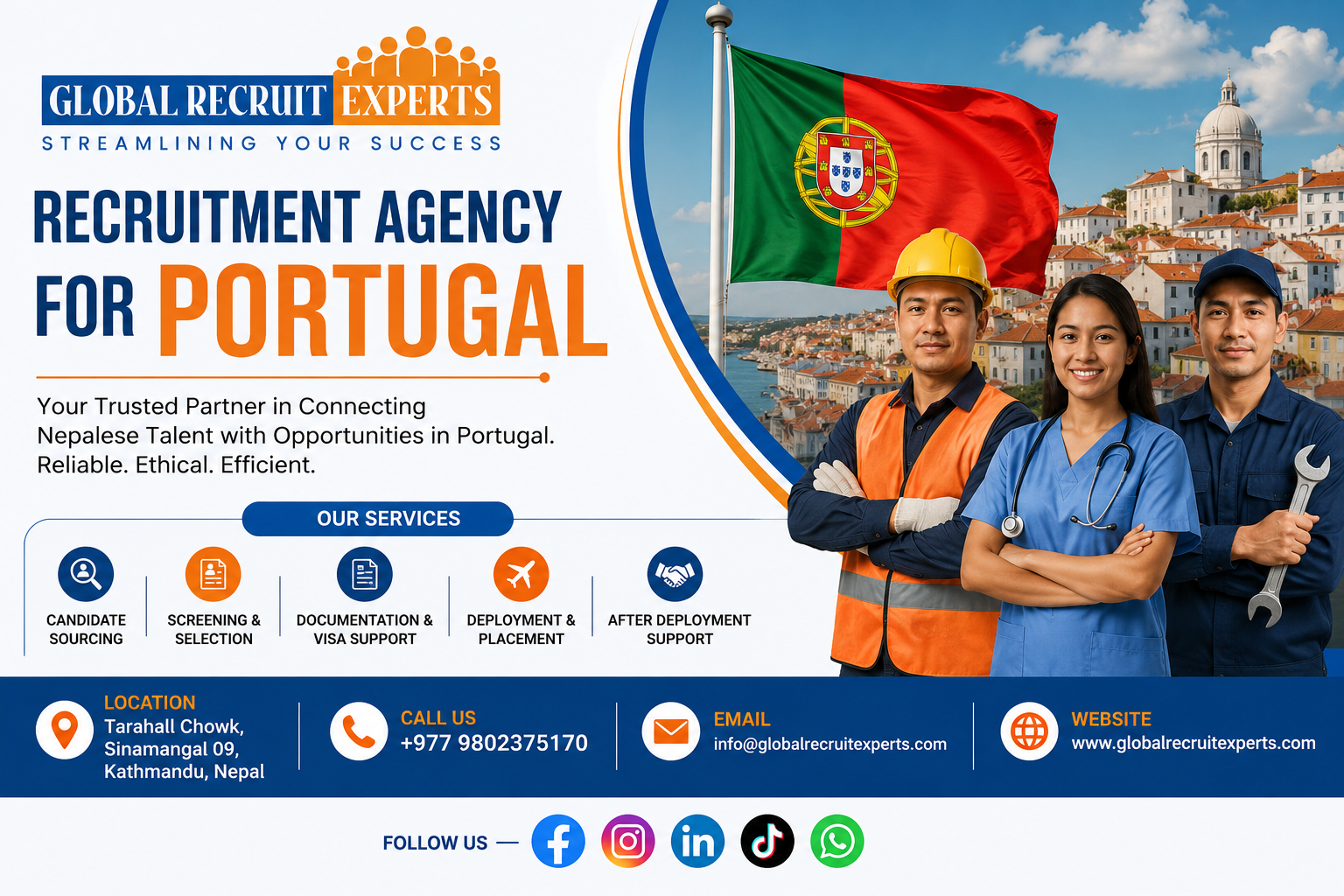RECRUITMENT AGENCY FOR PORTUGAL