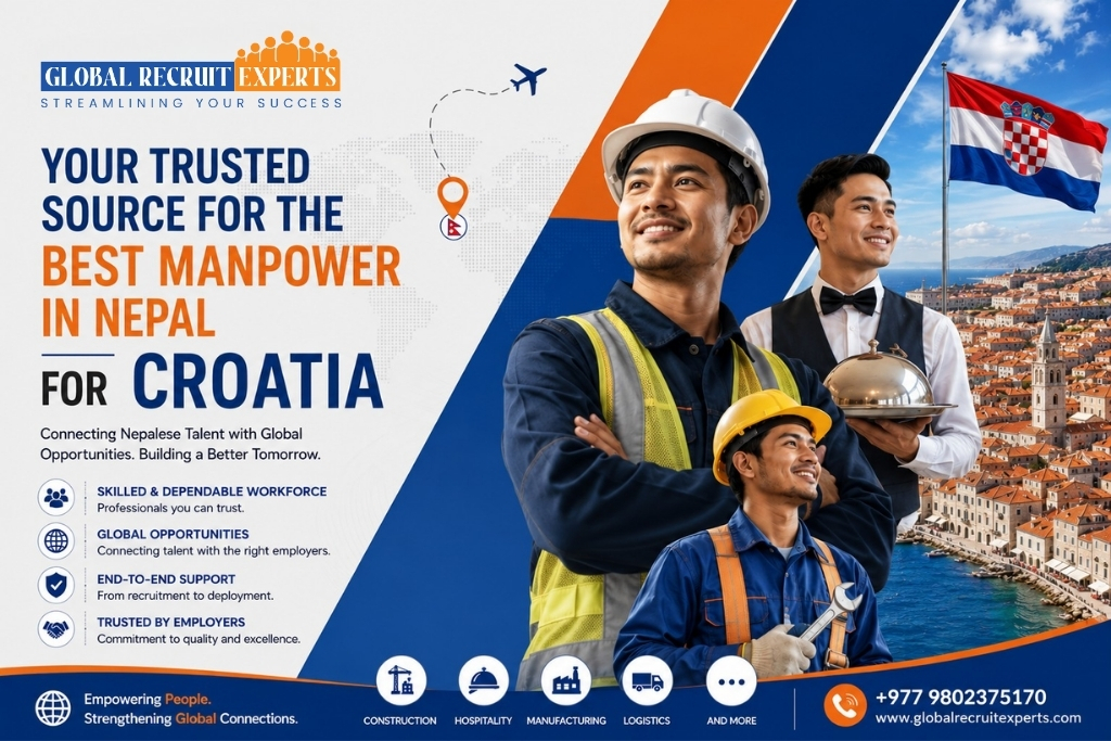 Best Manpower in Nepal for Croatia