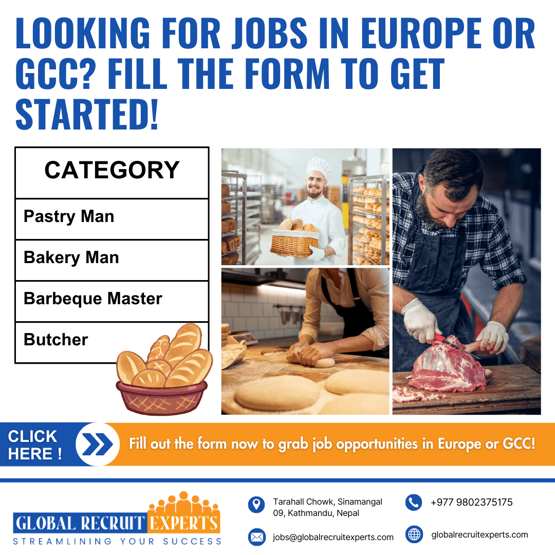 Global Recruit Experts Job Alert Bakery